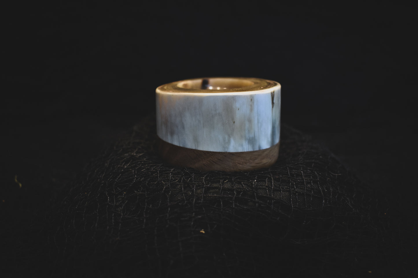 Rustic Horn Tea Light Candle Holder
