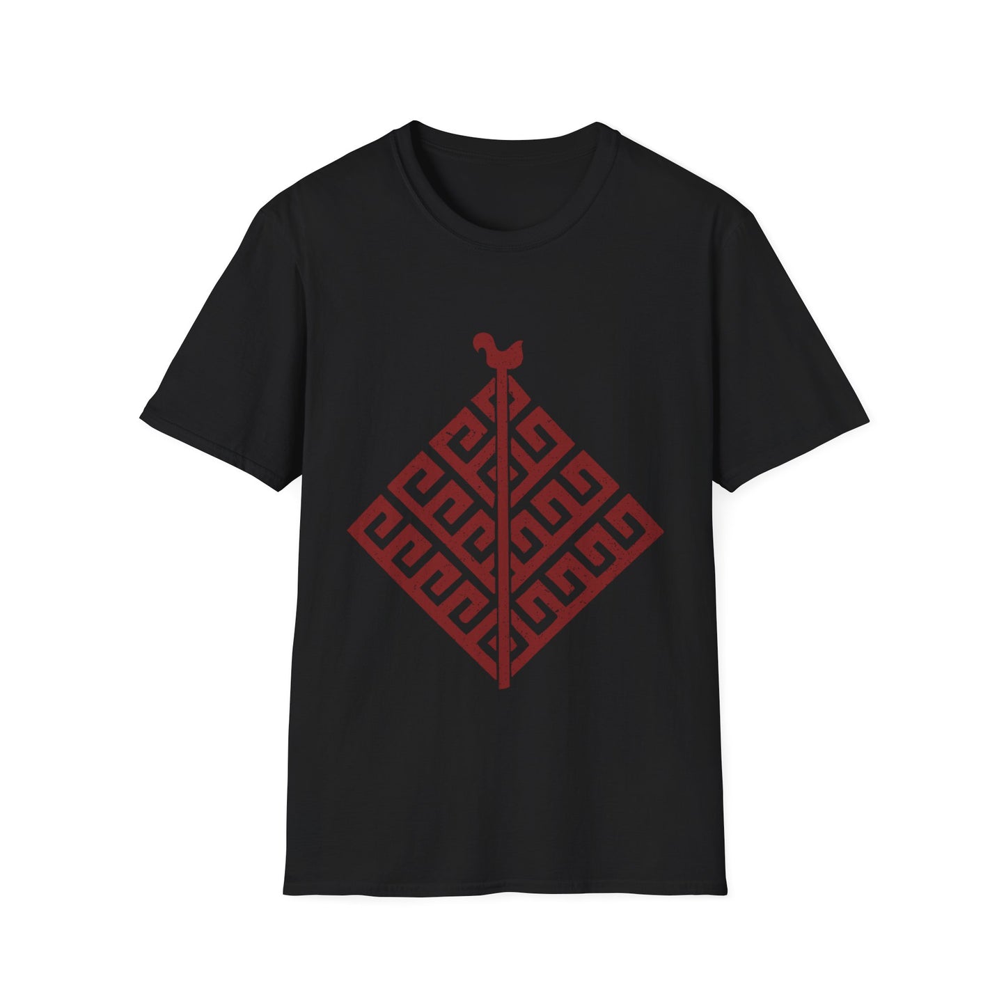 Yggdrasil | Norse Pagan | Viking | Unisex Softstyle T-Shirt | Red Design