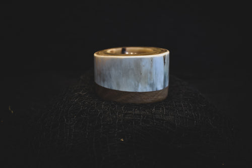 Rustic Horn Tea Light Candle Holder