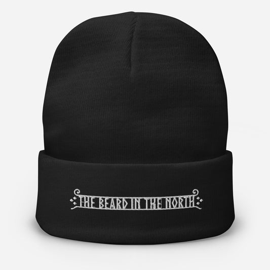 "The Beard in the North" Runic Logo Embroidered Beanie