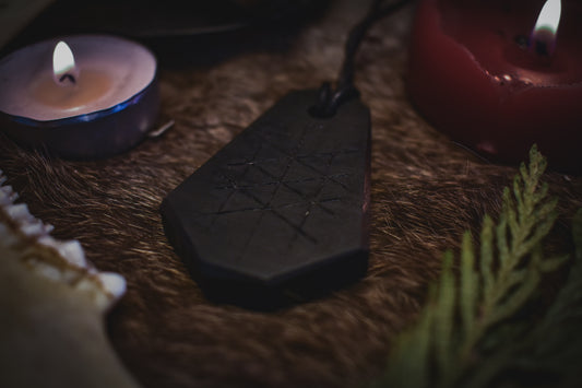 Ebony Sigil Pendant - Web of Wyrd